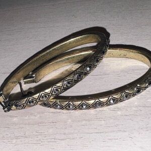 Gold Women's Bangle earrings